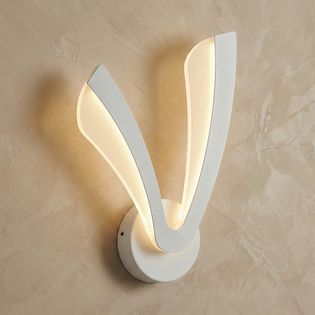 LED Аплик с отличителен дизайн, Бял – Еквивалент 150W