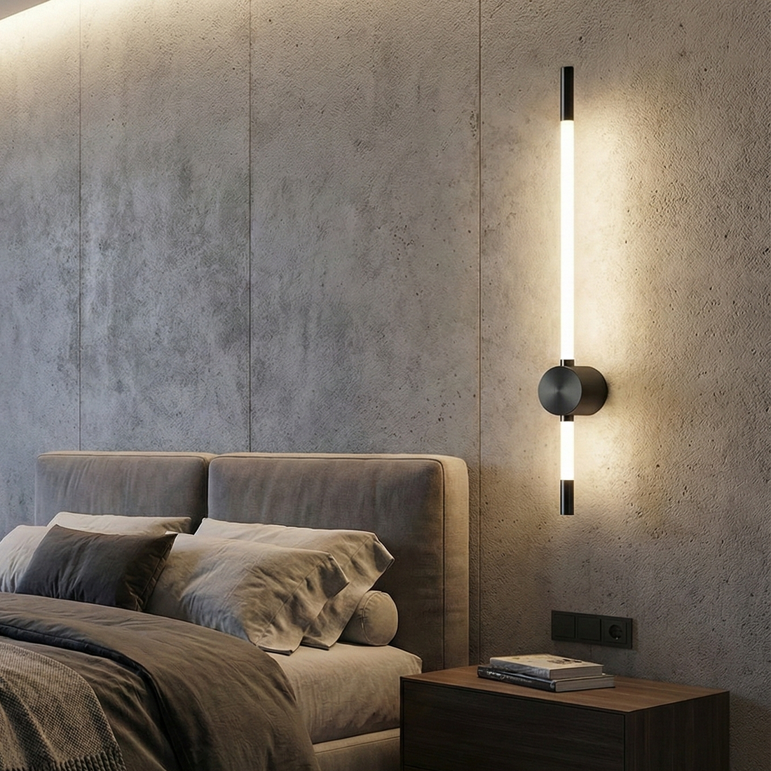 LED стенен аплик Black NOX LINE 10W 80 cm