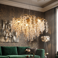 Полилей кристал LUXURY Golden Grapes 80CM