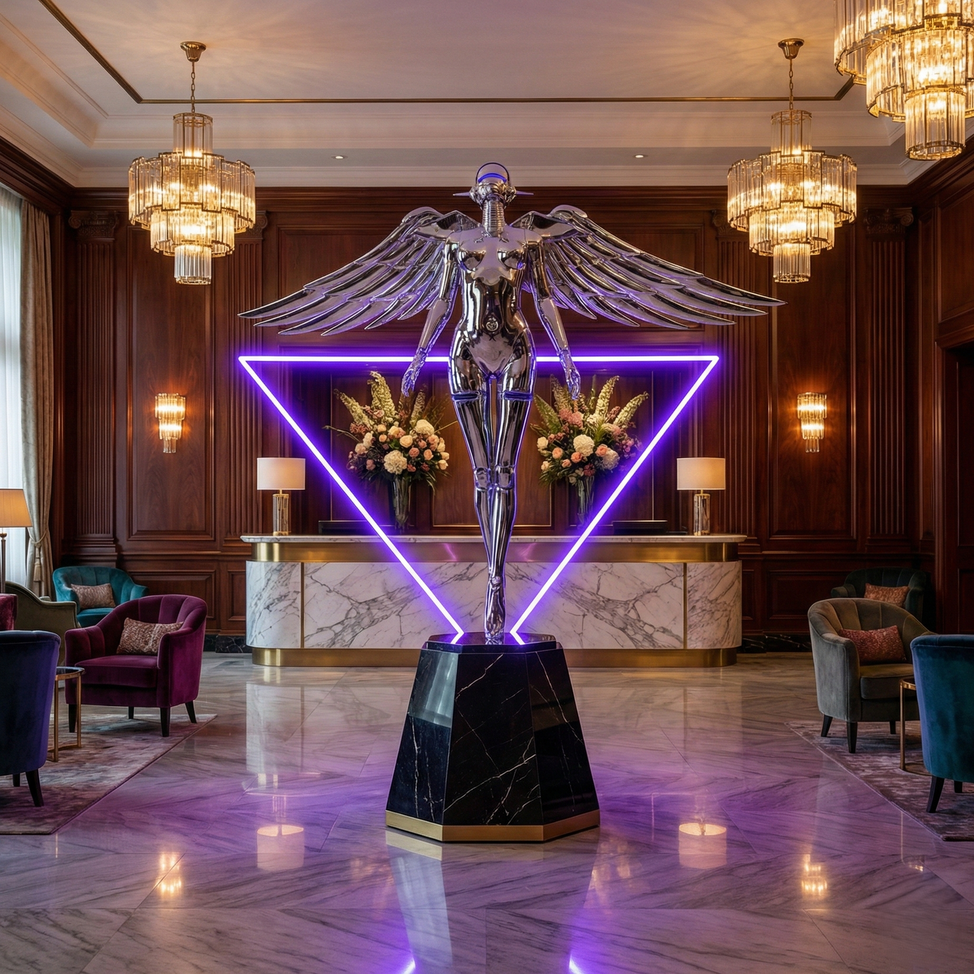 Декоративен луксозен лампион Angel of Light