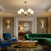 Осветително тяло Абажур MAT GOLD 5XE27 Classique Taste DX2411-5