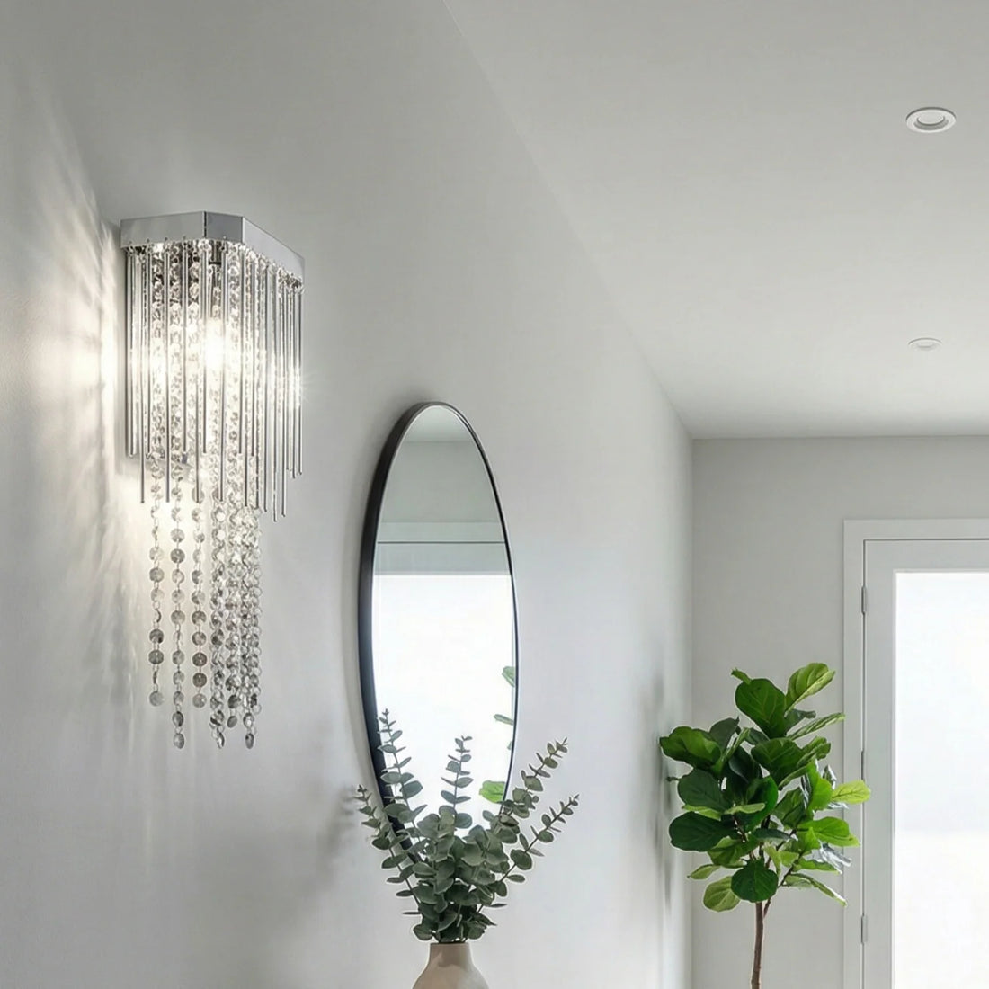 Аплик за стена Cristal Luxury Chrome Beauty