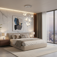 LED осветително тяло Luxury 5 Silver Butterflies