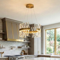 LED полилей Valdoria Gold Crystal с дистанционно управление 50CM