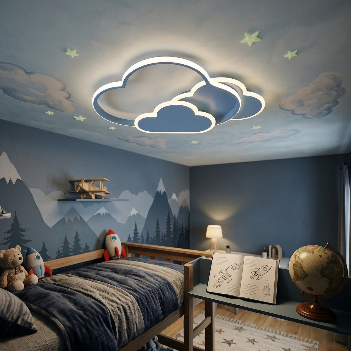 LED осветително тяло 86W NORISOR Blue с дистанционно, еквивалент 400W