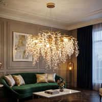 Полилей кристал LUXURY Golden Grapes 80CM