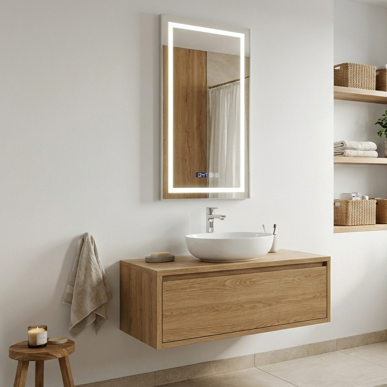 LED огледало CALYX 150x60cm Touch, 3 светлини и сензор за близост