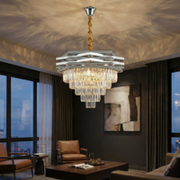 Кристален полилей Silver MALVINA ⌀60CM