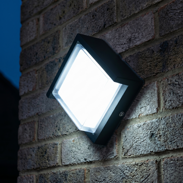 Външен LED аплик SIERA, квадратен, 12 W, Черен