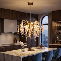 Полилей кристал LUXURY Golden Grapes 60CM