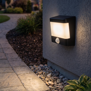 LED аплик за външен монтаж IP65 12W със сензор 7781