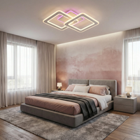 LED Осветително тяло Two Square GRIDLINE Бяло RGB – Еквивалент 500W, с дистанционно