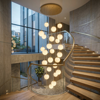 Осветително тяло Абажур Мат GOLD LUXURY STAIRCASE Gigant