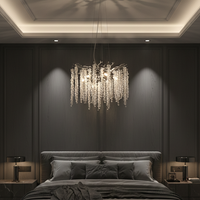 Кристален полилей LUXURY Silver Willow 46 cm