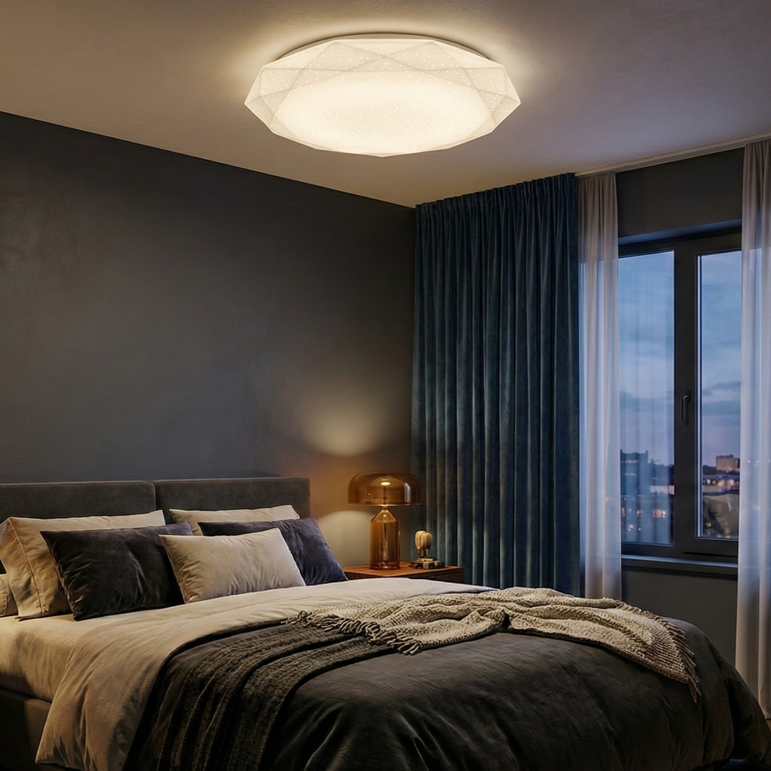 LED Плафон 24W Diamond еквивалент 300W