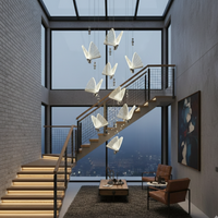 LED осветително тяло Luxury 9 Silver Butterflies