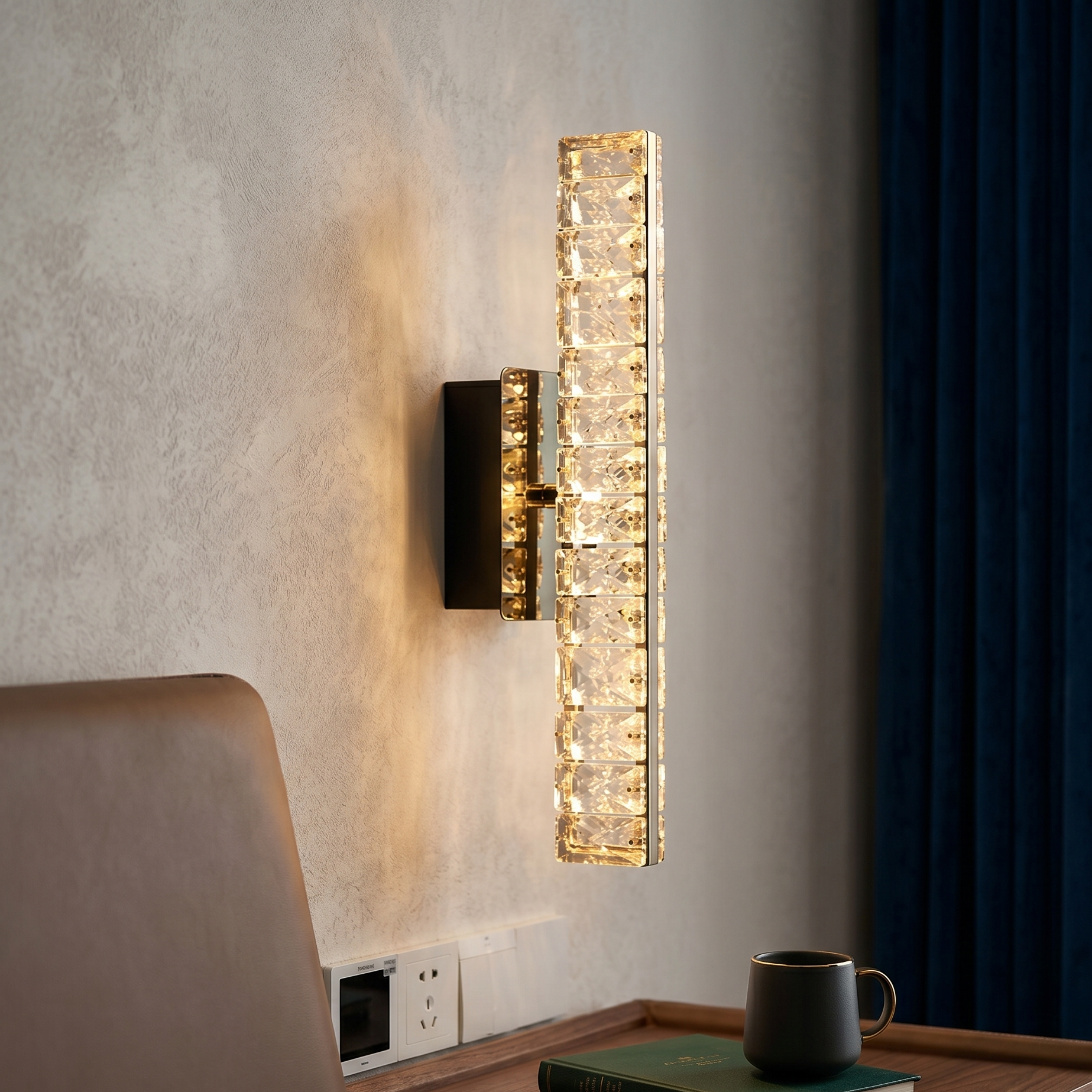 LED аплик Crystal Gold Novelle Line