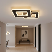 LED Аплик Square GRIDLINE Черен – Еквивалент 300W с дистанционно