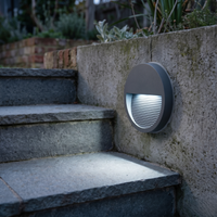 LED спот за външни стъпала, външен, 6W IP65, кръгъл