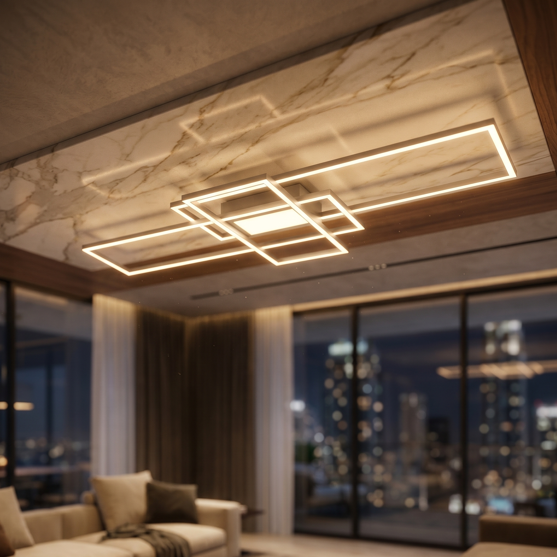 LED осветително тяло PREMIUM IRVINE Еквивалент 800W с дистанционно