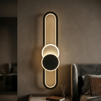 Аплик LED MOZZY 80cm Black Еквивалент 90W