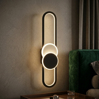 Аплик LED MOZZY 80cm Black Еквивалент 90W