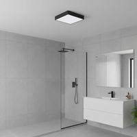 LED плафон Quadro Black Ultra-Slim 30см – 24W, еквивалент 250W, 3 цвята светлина, IP54