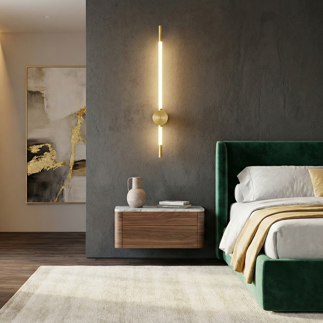 LED стенен аплик Golden NOX LINE 10W 80 cm