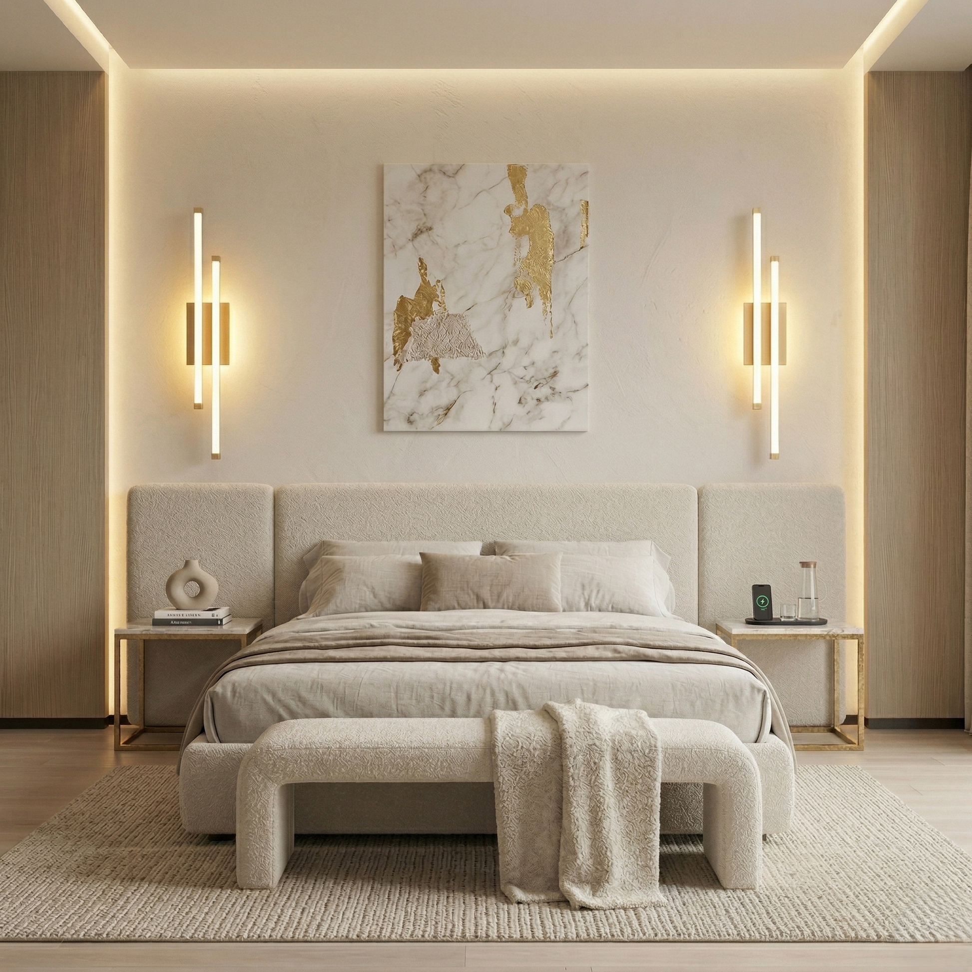 LED аплик LINNES Beauty Gold 44W – еквивалент 200W
