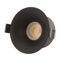 COB LED спот 12W Кръгъл Черен / ⌀78mm / Вграден / Неутрална светлина