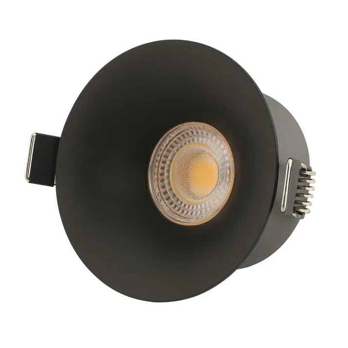 COB LED спот 7W Кръгъл черен / ⌀65mm / Вграден / Неутрална светлина