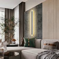 LED аплик линеен 80cm черна еквивалент 400W