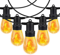 Светлинна гирлянда 5m / 10 LED крушки с вграден ефект на движещ се пламък, свързваема