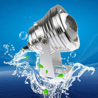 Spot Led 12V Piscina 10W Rgb Multicolor Cu Telecomanda Ip67 Exterior Lamp