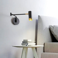 LED аплик AVANI, регулируем, черен+златист