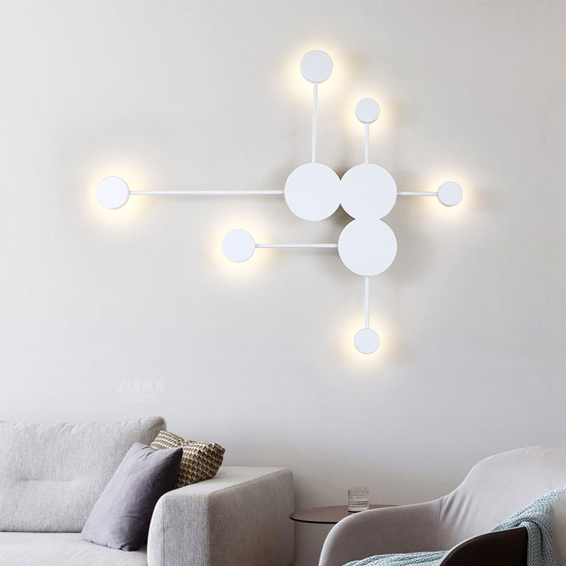 LED аплик Modern Style-6 бял еквивалент 200W
