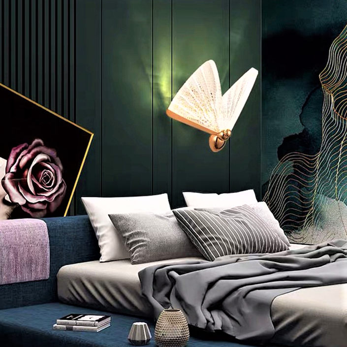 LED аплик 12W Butterfly GOLD