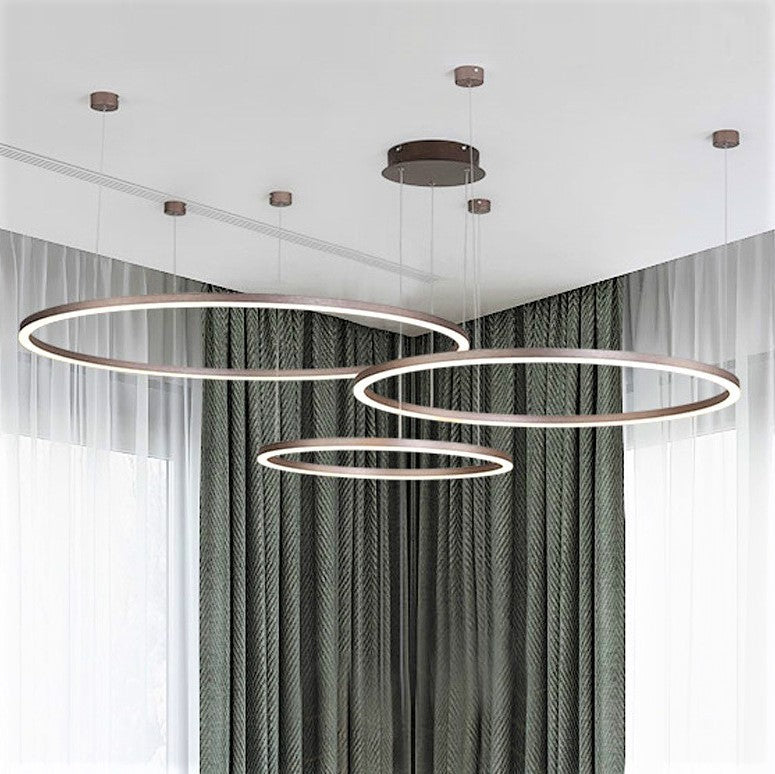 LED осветително тяло 104W WONDERLAND BROWN 3 подвижни сегмента с дистанционно - 40+60+80cm