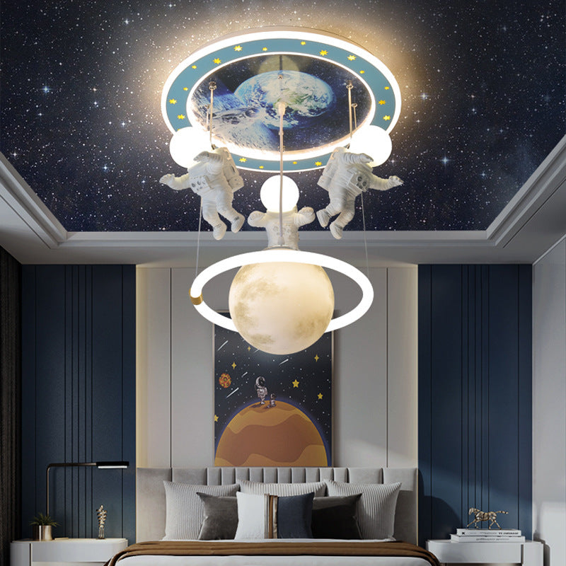 LED осветително тяло висящо 100W Astro Friends с дистанционно, еквивалент 500W