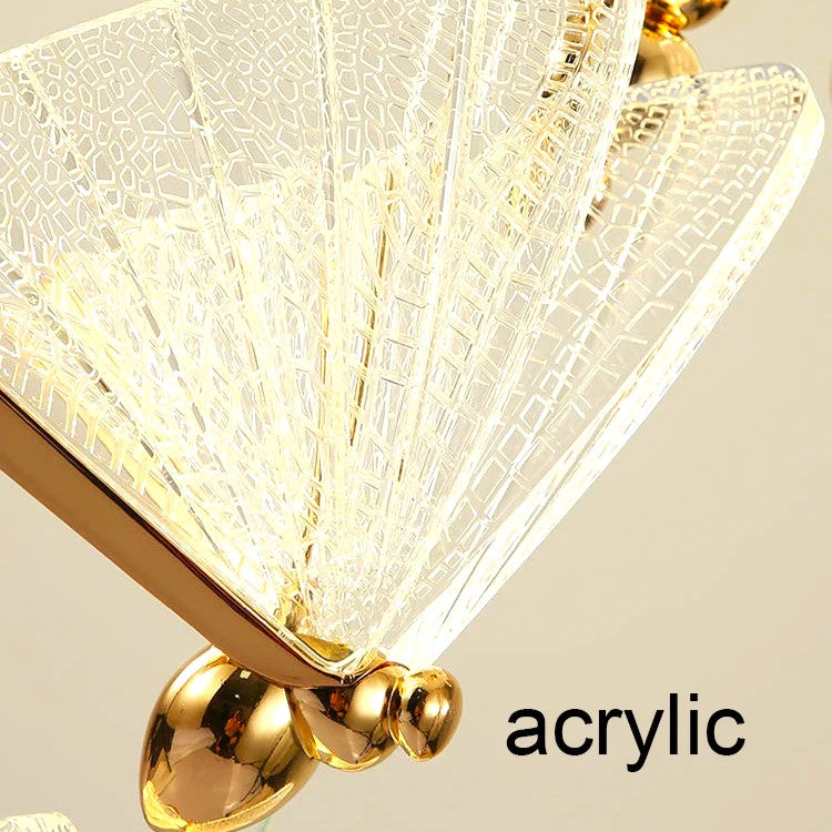 LED осветително тяло Luxury 3 Golden Butterflies