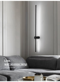 LED аплик ALPINE 34W 100cm Black