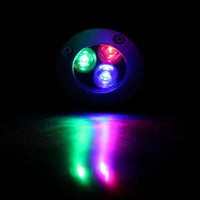 LED спот за външен монтаж 3W RGB за вграждане в под 12V