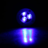LED спот за външен монтаж 3W RGB за вграждане в под 12V