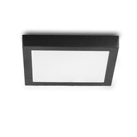 LED спот 18W квадратен черен / 210x210mm / повърхностен
