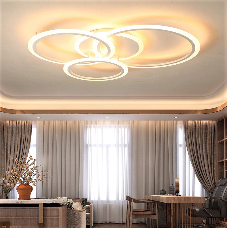 LED осветително тяло 3 WHITE RINGS Еквивалент 500W Дистанционно управление