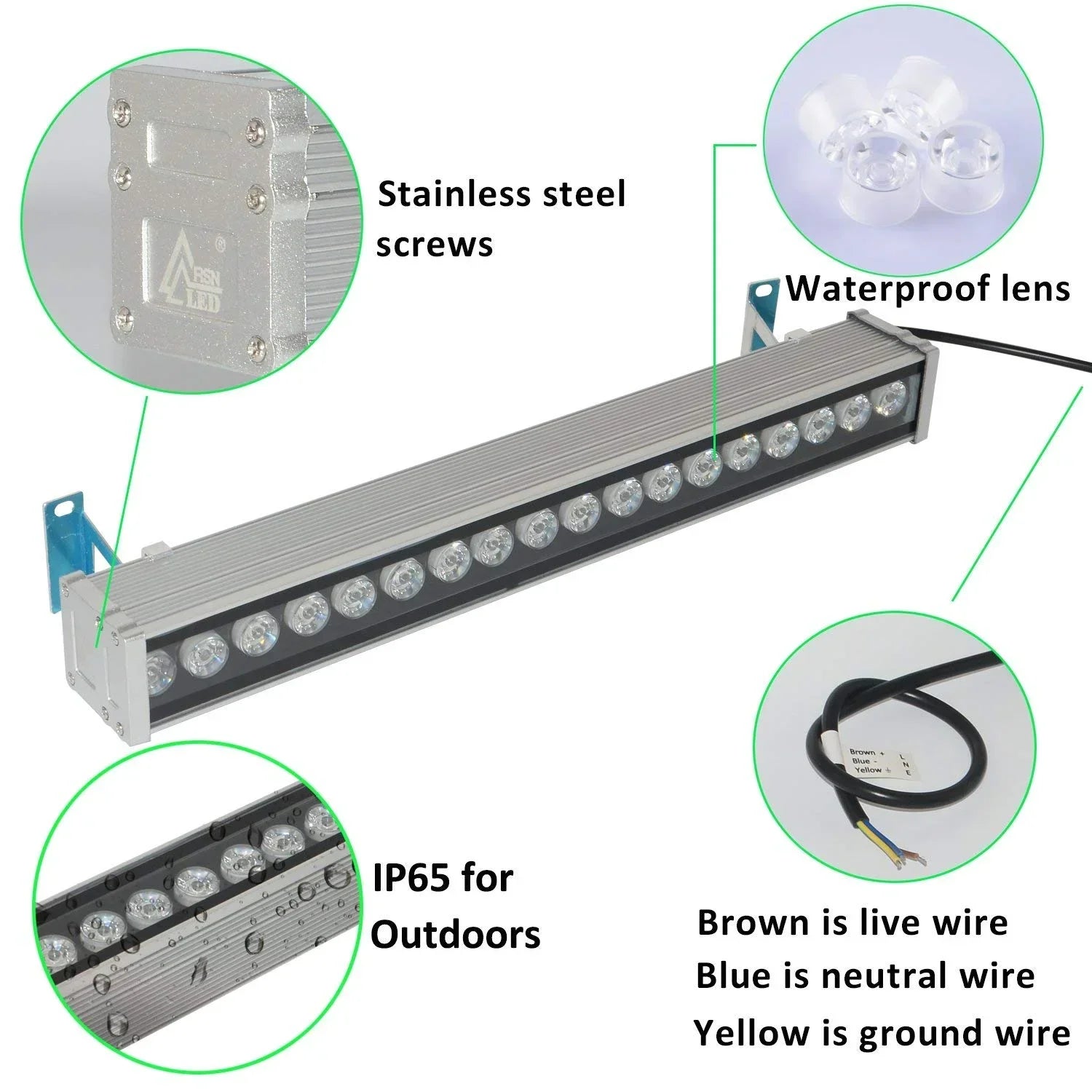 Corp Iluminat Led Arhitectural 18W 50Cm Ip65 Exterior Lamp