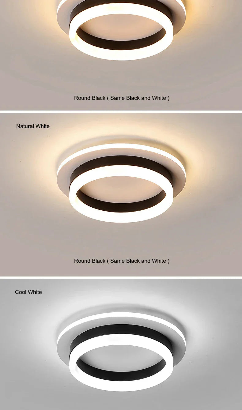 LED осветително тяло 50W RING BLACK еквивалент 200W