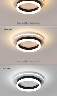 LED осветително тяло 50W RING BLACK еквивалент 200W