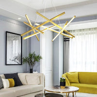 LED осветително тяло LINNES Gold с дистанционно, еквивалент на 500W