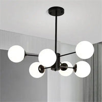 Осветително тяло Abajur MAT BLACK 6XE27 3+3 BK
